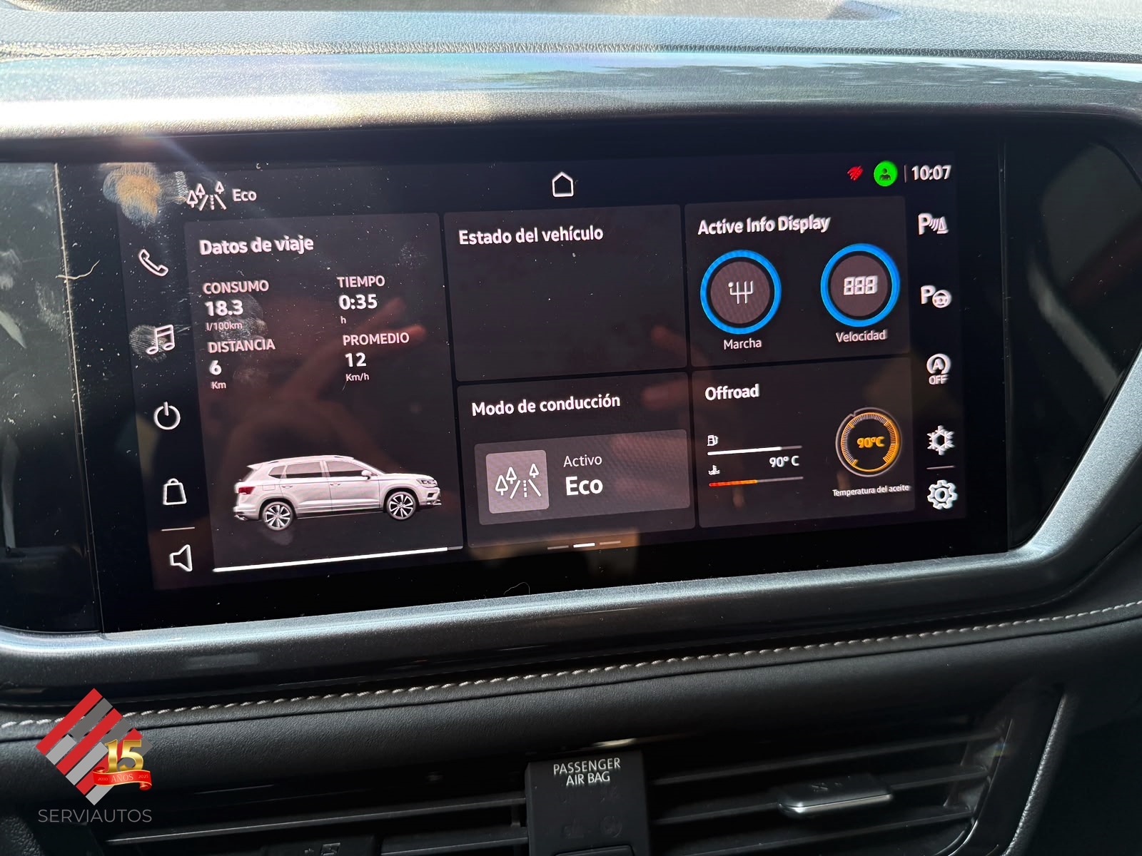 VOLKSWAGEN TAOS 1.4 HIGHLINE SE AT 2024 $105.000.000 - Imagen 16